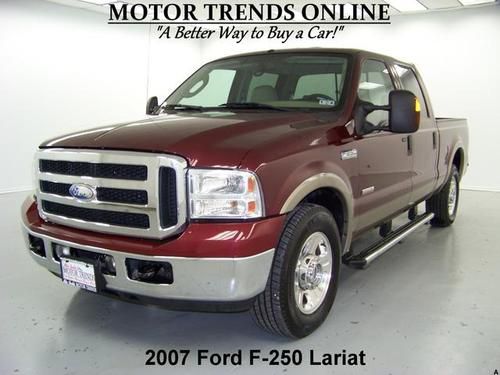 Lariat diesel crewcab leather boards tow pkg 2007 ford f250 73k motor trends