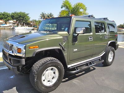 03 hummer h2*4x4*sunroof*rear mounted spare*great export*x-nice*low reserve*fla