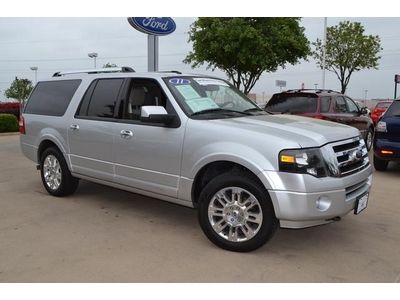 2011 expedition el 4x4 limited, navigation, moonroof, 1-owner, ford certified!!