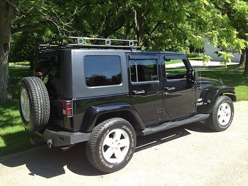 2007 wrangler unlimited sahara $$thou$and$ in upgrades winch roof rack unique