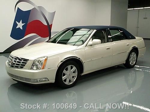 2008 cadillac dts leather canvas top xenons only 63k mi texas direct auto