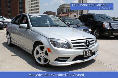 Certified pre-owned c300 4matic sunroof sport package well equipped