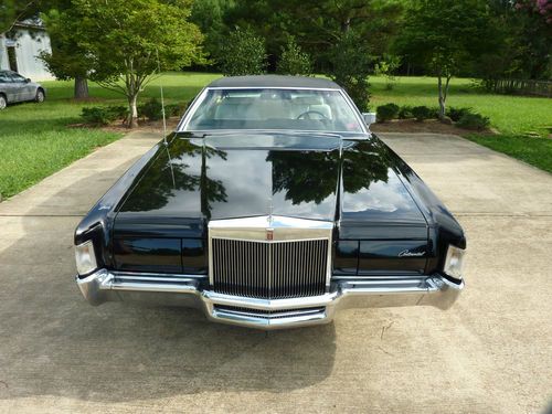 1972 lincoln continental mark iv-42,116 miles, black with white leather interior