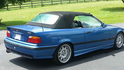 1998 bmw m3 convertible original owner 5 speed estoril blue