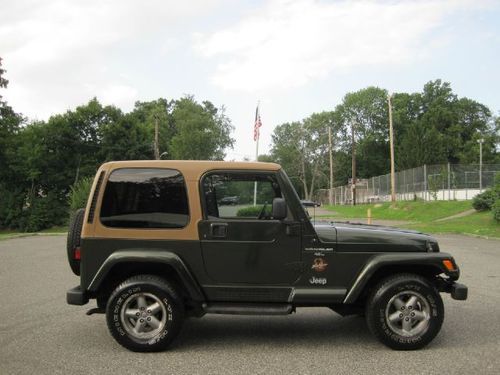 1997 jeep wrangler sahara edition 4.0l 4x4 only 84k miles one owner clean carfax