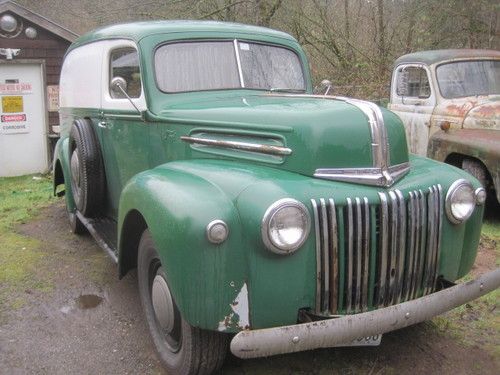 1947 ford one ton panel truck ex krispie kreme, wagon ratrod gasser streetrod