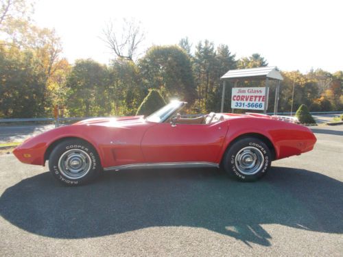 1974 red corvette convertible