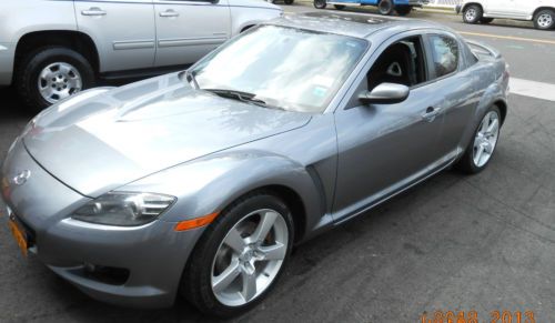 2004 mazda rx-8 silver with black int., automatic