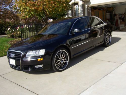 Audi a8 quatro excellent cond low milage fully loaded black ext  saddle interior