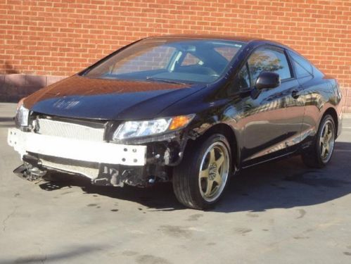 2012 honda civic si coupe damaged salvage runs! economical priced to sell l@@k!