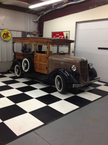 1935 ford huckster woodie - ultra rare early ford v8 - may be 1 of 1