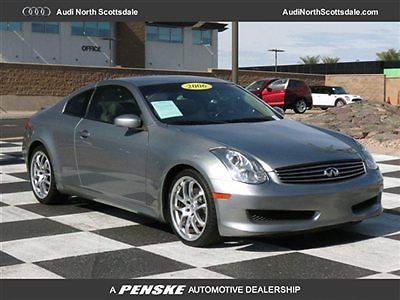 06 infiniti g35 coupe automatic  gray leather heated seats clean car fax