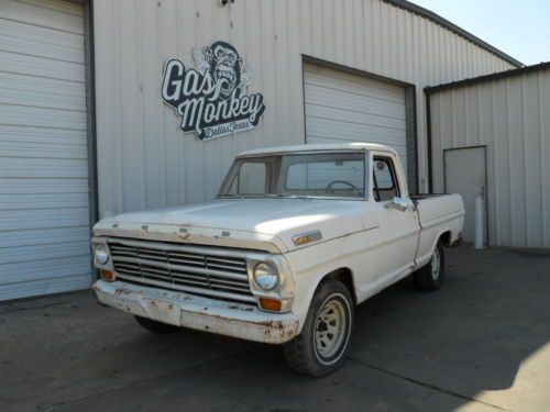 1968 ford f100 swb 360 v8 rust free original paint offered gas monkey garage