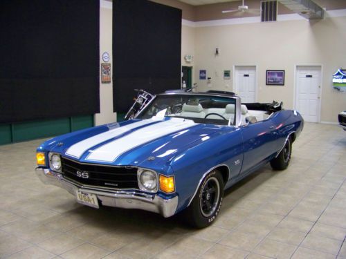 1972 chevelle convertible big block 4 speed a/c!! amazing must see!