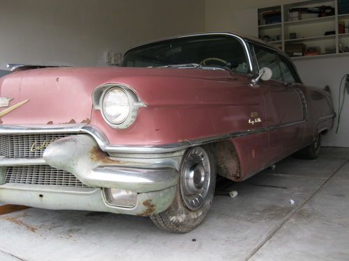 1956 cadillac coupe deville  will sell world wide needs restoration