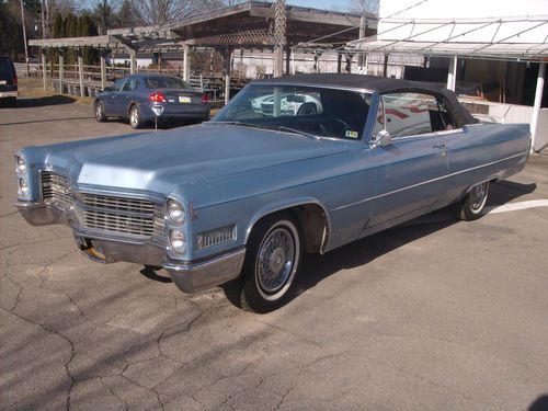 1966 cadillac deville convertible with 67 cadi for part car