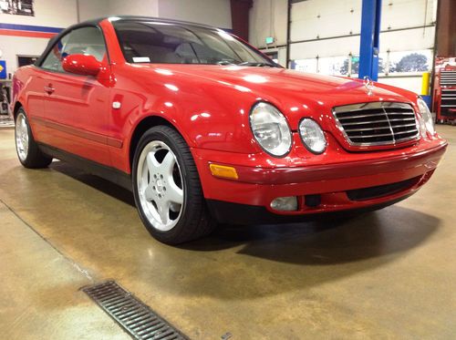 Red 1999 mercedes clk 320 convertible 76k amg sport package wife's car
