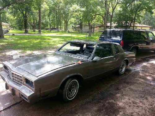 86 chevy monte carlo, gray, new paint, rebuilt motor