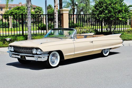 Simply and piece of art 1961 cadillac deville convertible loaded and drives new
