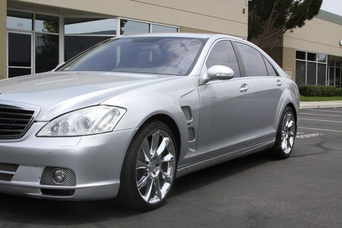 2007 mercedes-benz s550 with lorinzer package silver metallic/gray leather