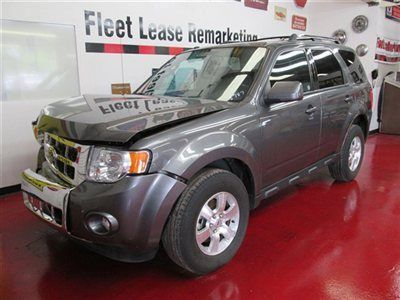 No reserve 2010 ford escape limited, "as is w damage", 1 owner off lease