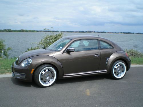 2012 volkswagen beetle- one of a kind custom retro-4,300 miles, toffee brown!