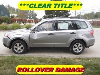 2011 subaru forester 2.5x rebuildable wreck clear title