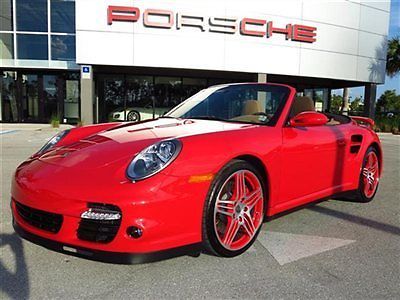 2008 porsche 911 turbo cabriolet! only 10,900 miles. cpo! call 239.225.7601