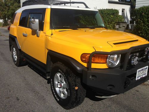 2007 toyota fj cruiser trd package yellow with warranty