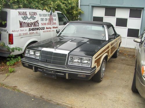 1984 chrysler lebaron woody convertible turbo barn find