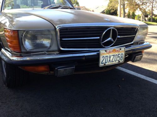 1980 mercedes 280 slc euro headlights &amp; bumpers, dual oh cam 6 cyl, sun roof