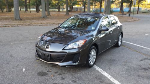 2012 mazda 3 hatch touring bose audio bluetooth very clean salvage title sunroof