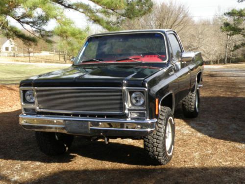 1979 chevy scottsdale 4x4 completely restored short bed color black