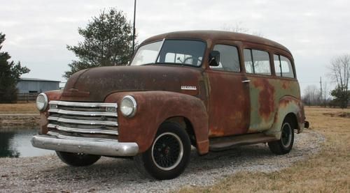 1949 chevy suburban- carry all - truck - van-bus - rat hot rod - must see videos