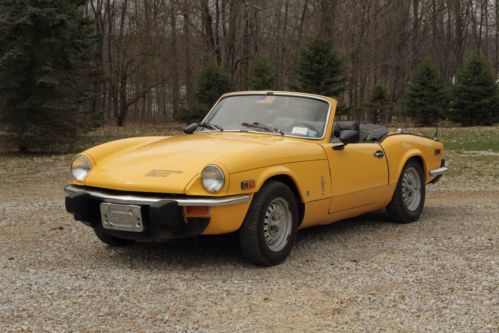 1978 triumph spitfire base convertible 2-door 1.5l with overdrive transmission