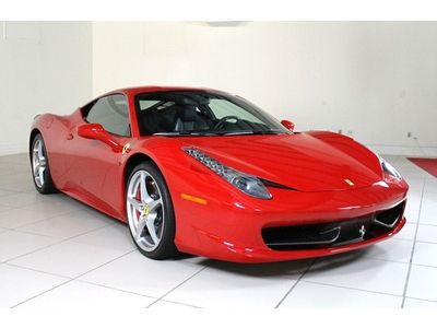 Low miles ferrari approved cpo 458,carbon str wheel w led's, ipod connection