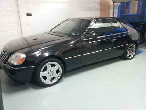 1999 2000 mercedes-benz cl500 cl600 coupe 2-door black leather garaged rare!