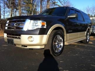 2007 ford expedition el eddie bauer - heated &amp; cooled seats - chrome wheels!