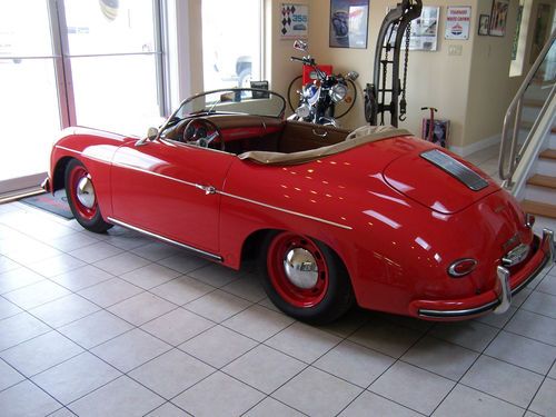 2008 beck speedster 356a  red with tan leather factory inspected  2000 miles