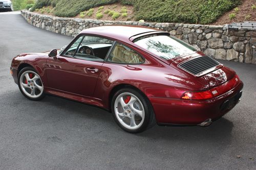 1996 porsche 911 c4s 993 coupe 6 speed beautiful arena red