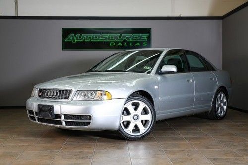 2000 audi s4, manual, leather, clean carfax! we finance!