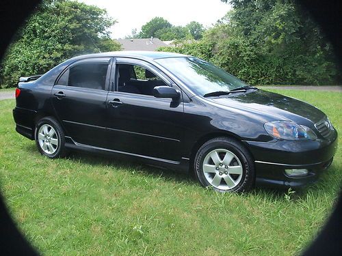 2006 toyota corolla s sedan black
