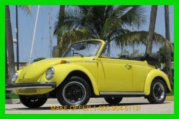 1979 volkswagen beetle classic convertible no reserve extra clean must see fl