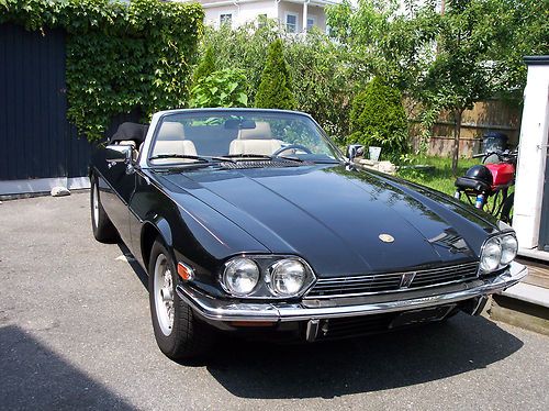 1991 jaguar xjs classic collection convertible black 2-door 5.3l 73k miles