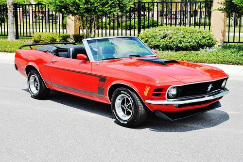 Simply beautiful 1970 ford mustang convertible 302 boss tribute 4 speed p.s p.b.