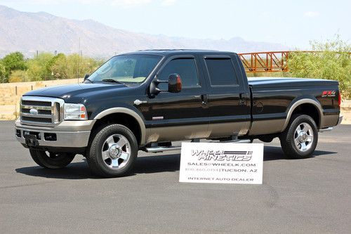 2007 ford f250 diesel 4x4 king ranch crew cab 4wd leather nice see video