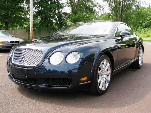 2005 bentley continental gt - low miles - sapphire blue - two tone interior
