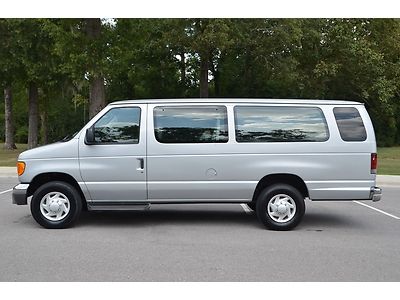 2004 ford econoline wage e350 super 15 passenger van shuttle clean carfax norese