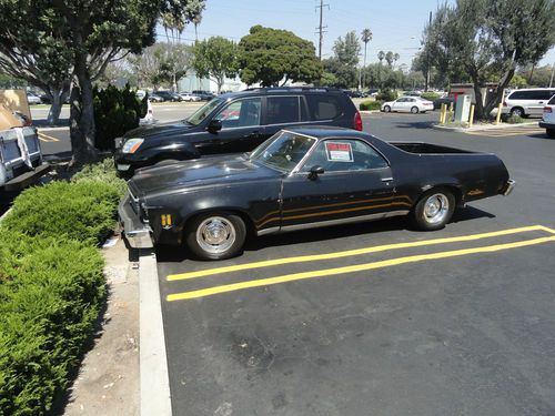 1973 chevy el camino black lots of new. just needs paint. street rod, muscle car