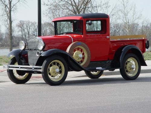 1930 ford model a pickup. stunning restoration.